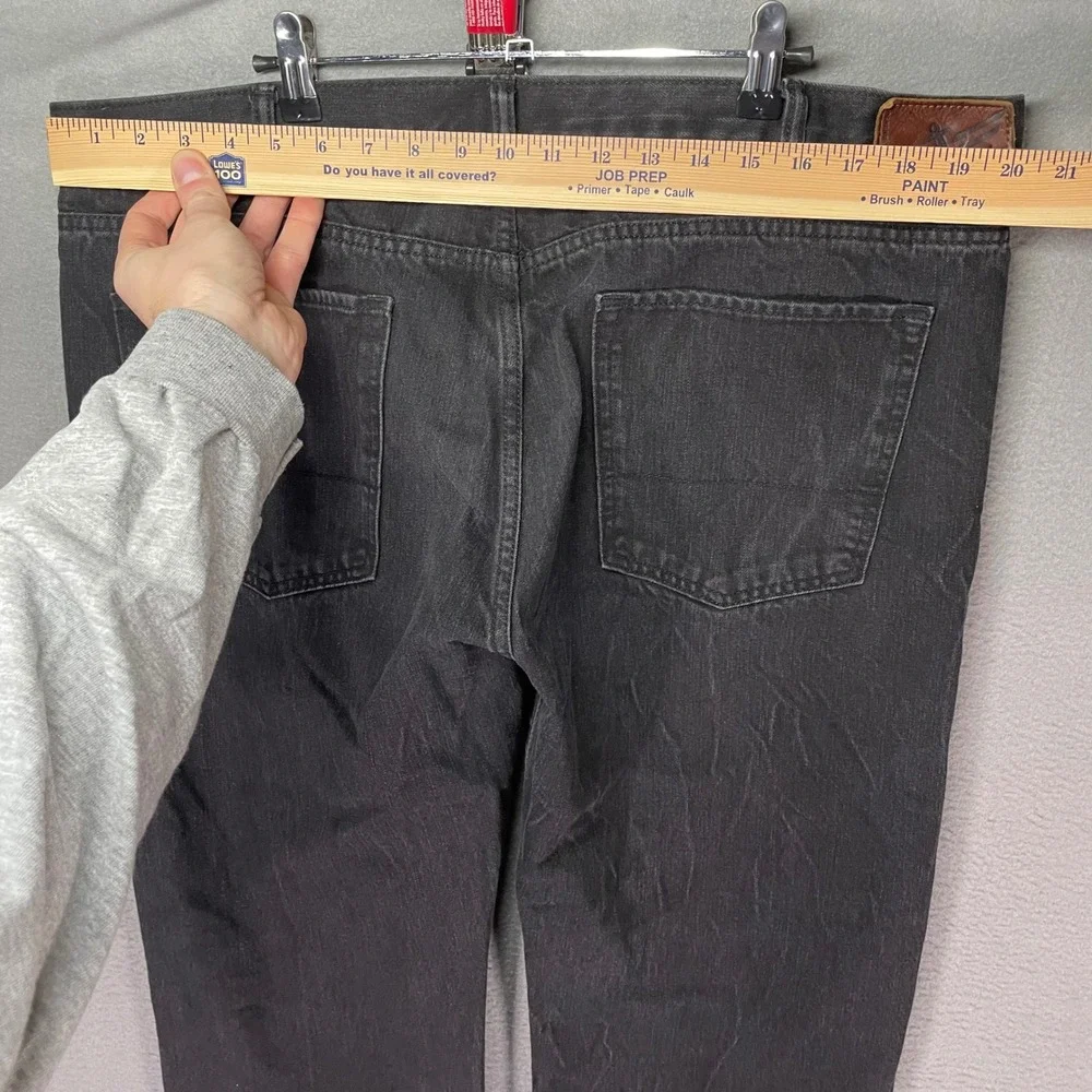 Dockers Mens‎ 40x32 Black Jeans Straight Leg Faded Denim Button Fly